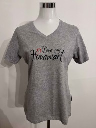 Damen T-Shirt LOVE hellgrau